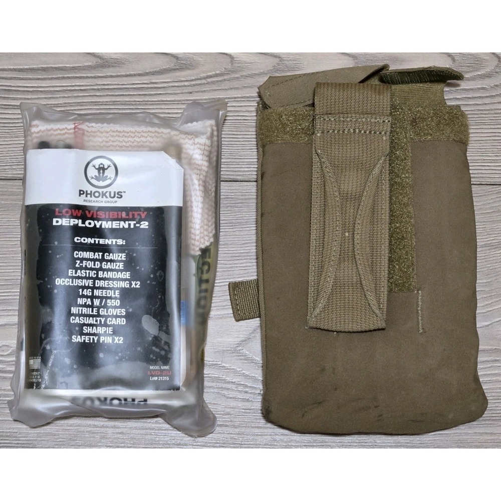 Phokus Research Group Low Visibility Deployment 2 Trauma Medic Kit Pouch Sealed